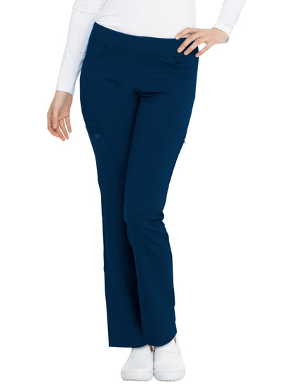 Women's 6-Pocket Mid Rise Tapered Leg Pant - DK135 - Navy