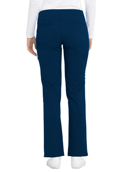 Women's 6-Pocket Mid Rise Tapered Leg Pant - DK135 - Navy