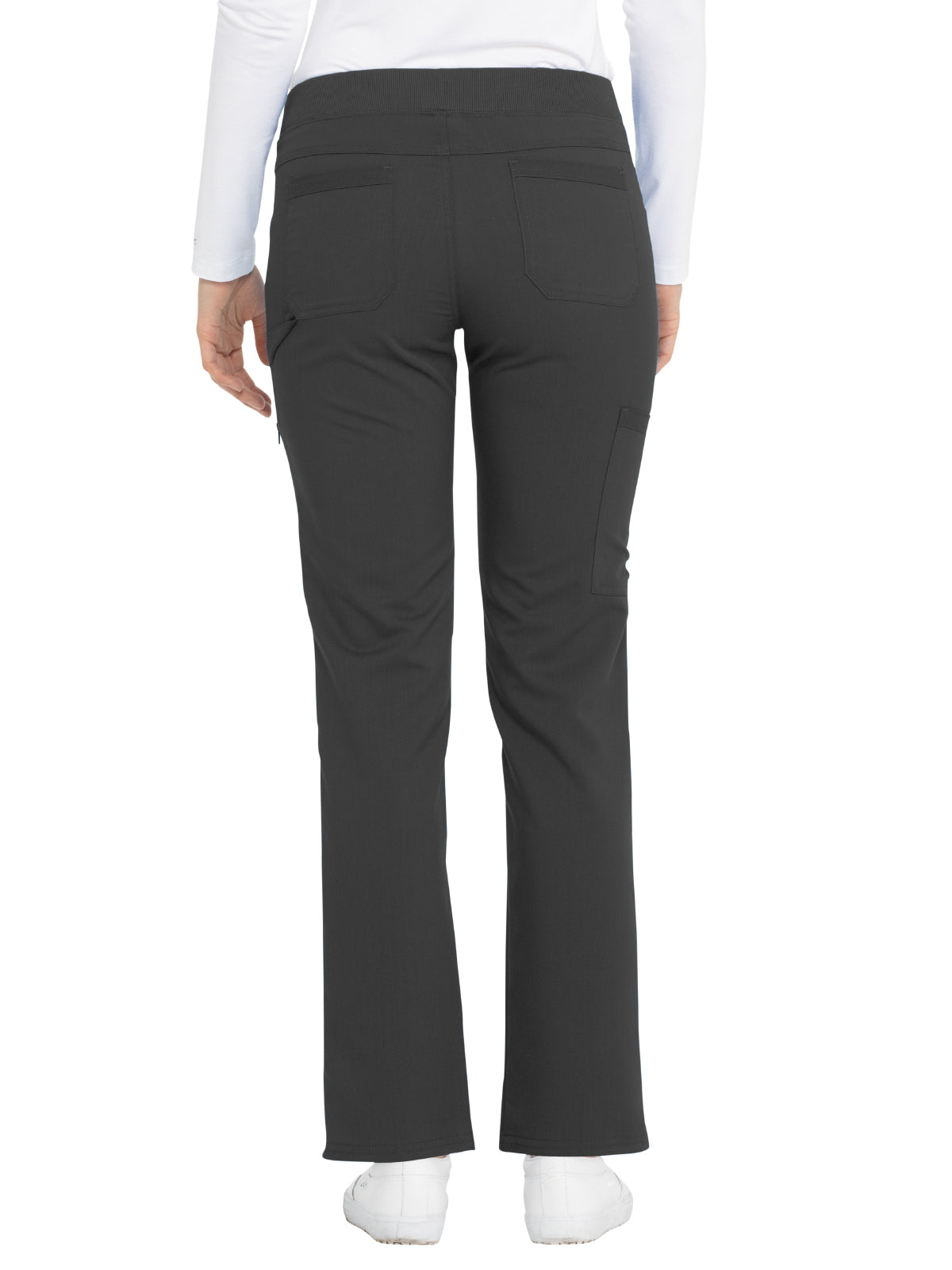 Women's 6-Pocket Mid Rise Tapered Leg Pant - DK135 - Pewter