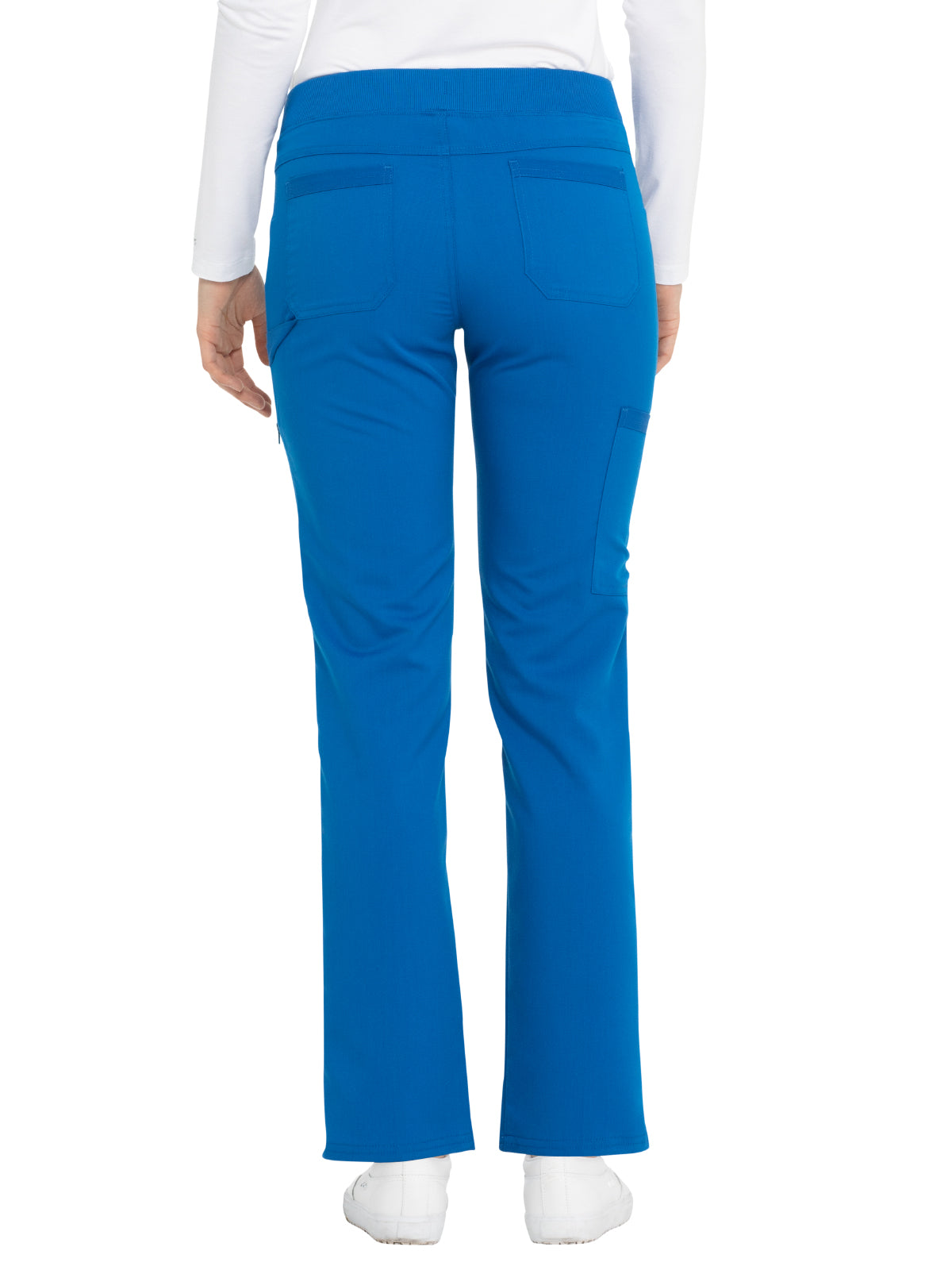 Women's 6-Pocket Mid Rise Tapered Leg Pant - DK135 - Royal