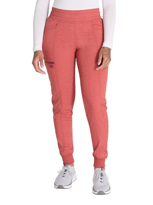 Women's Mid Rise Jogger Pant - DK155 - Heather Clay