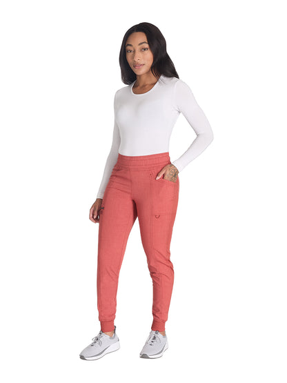 Women's Mid Rise Jogger Pant - DK155 - Heather Clay