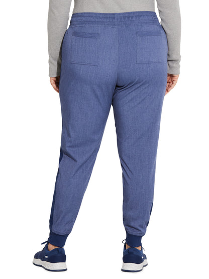 Women's Mid Rise Jogger Pant - DK155 - Heather Navy