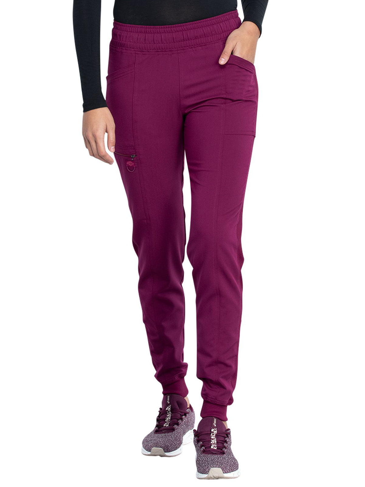 Women's Mid Rise Jogger Pant - DK155 - Wine