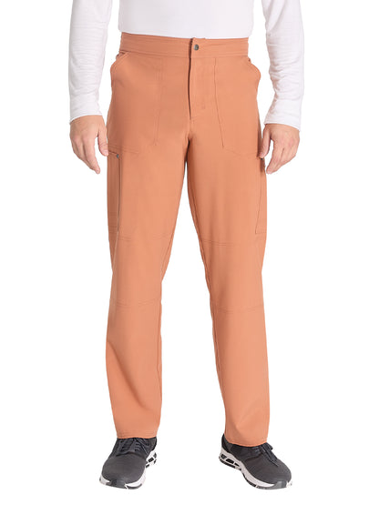 Men's 4-Pocket Zip Fly Scrub Pant - DK216 - Ginger Glow