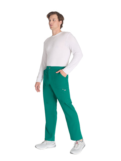 Men's 4-Pocket Zip Fly Scrub Pant - DK216 - Hunter Green