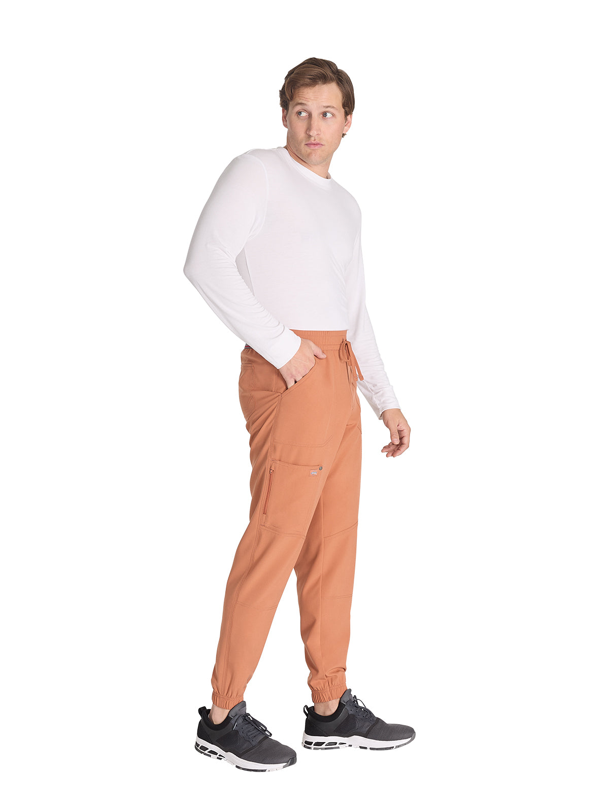 Men's 6-Pocket Mid Rise Scrub Pant - DK217 - Ginger Glow