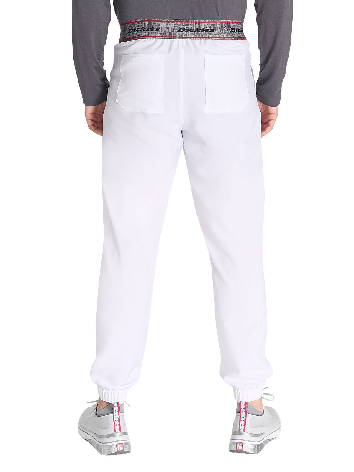 Men's 6-Pocket Mid Rise Scrub Pant - DK217 - White