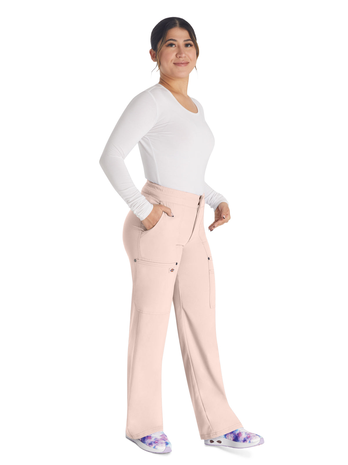 Women's 5-Pocket Wide Leg Pant - DK219 - Canyon Rose