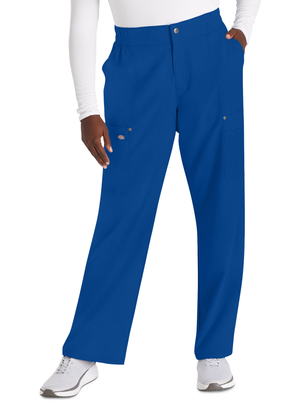 Women's 5-Pocket Wide Leg Scrub Pant - DK219 - Galaxy Blue