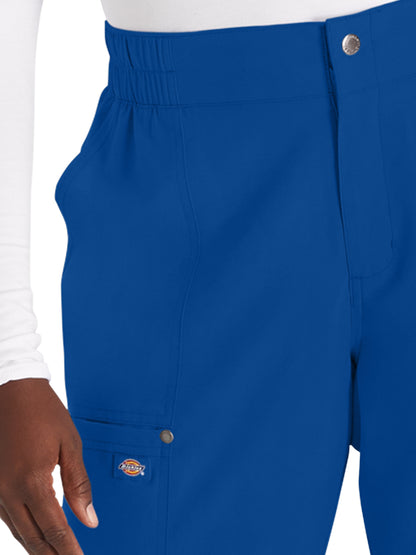 Women's 5-Pocket Wide Leg Scrub Pant - DK219 - Galaxy Blue