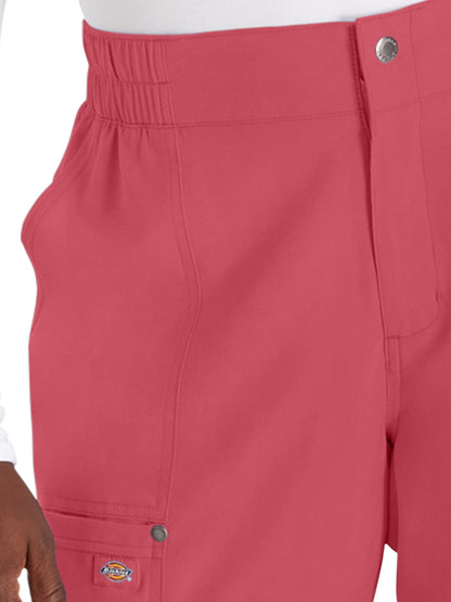 Women's 5-Pocket Wide Leg Scrub Pant - DK219 - Red Clay