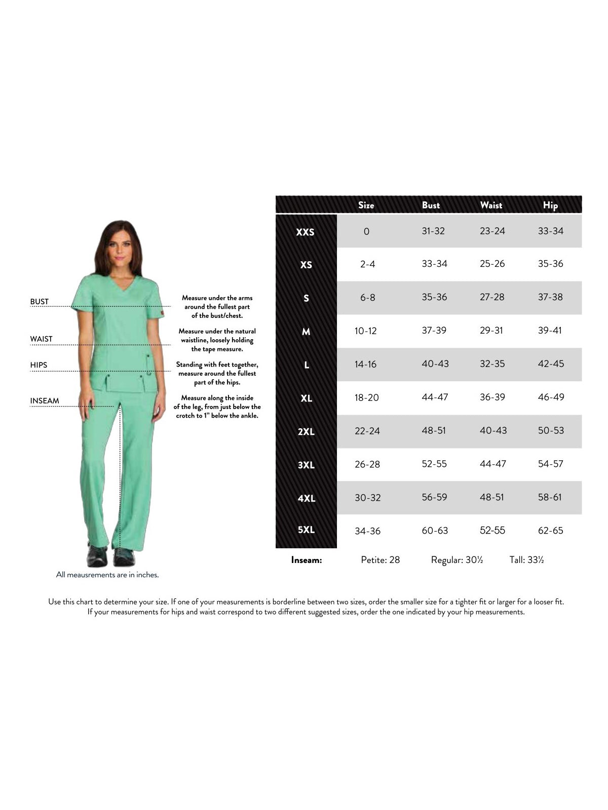 Women's 5-Pocket Wide Leg Scrub Pant - DK219 - Hunter Green