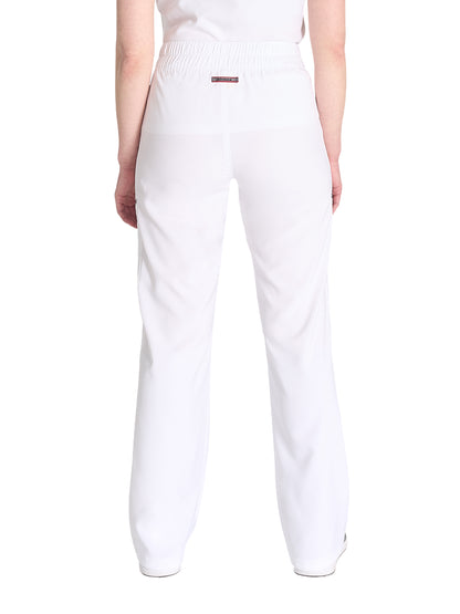 Women's 5-Pocket Wide Leg Scrub Pant - DK219 - White