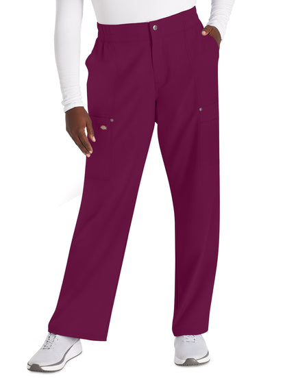 Women's 5-Pocket Wide Leg Pant - DK219 - Wine