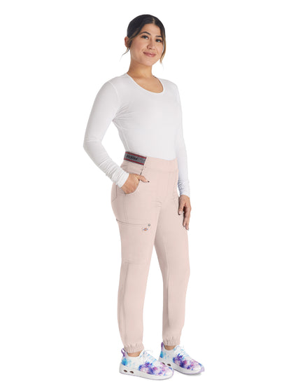 Women's 5-Pocket Tapered Leg Scrub Pant - DK221 - Canyon Rose