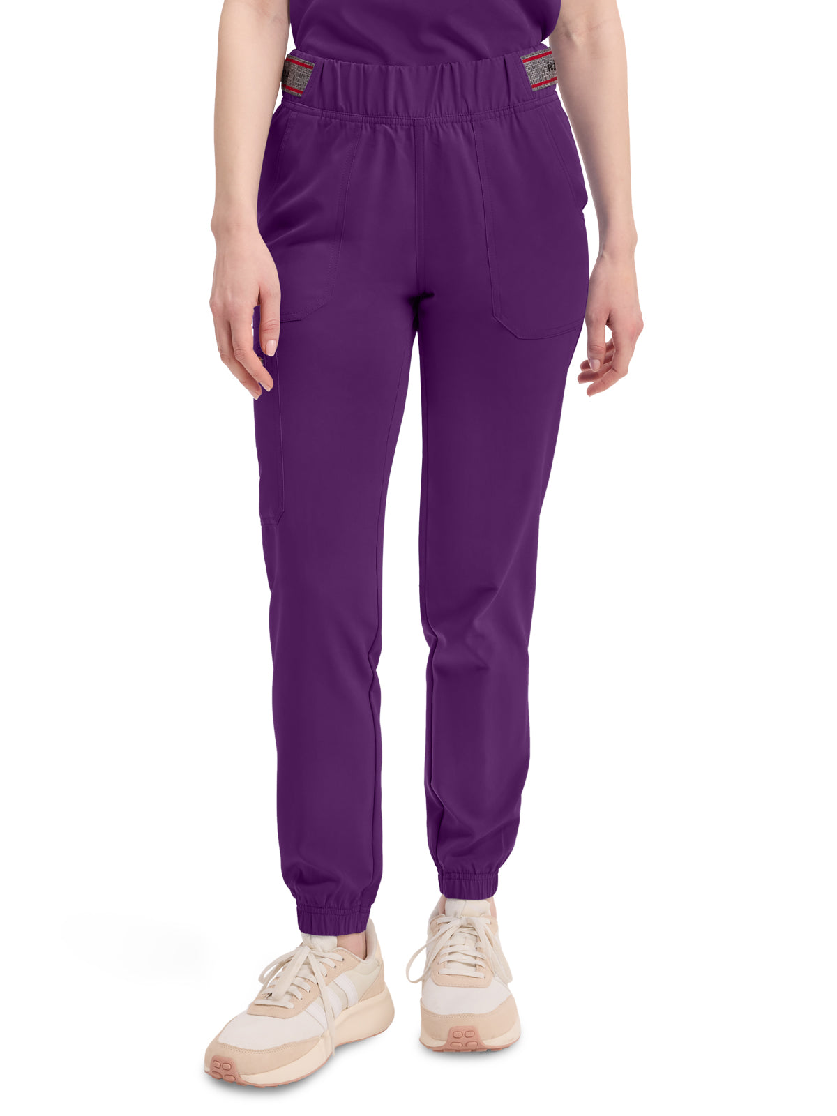 Women's 5-Pocket Tapered Leg Pant - DK221 - Eggplant