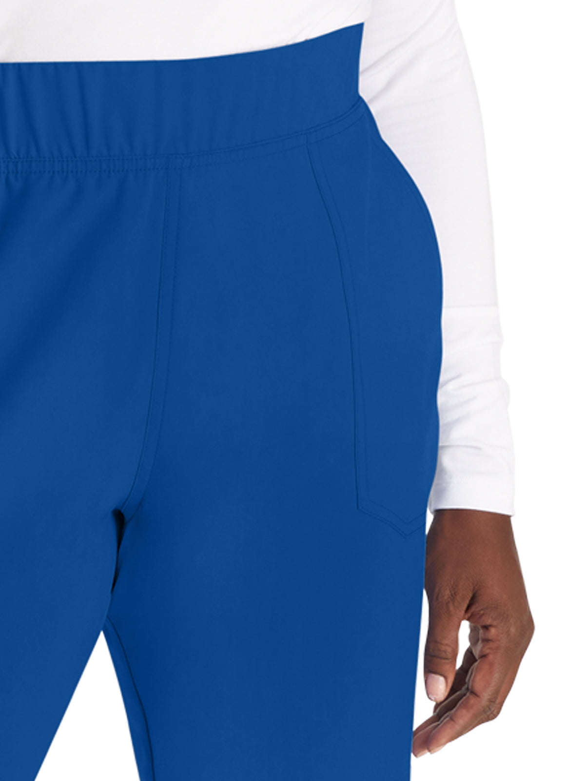 Women's 5-Pocket Tapered Leg Scrub Pant - DK221 - Galaxy Blue
