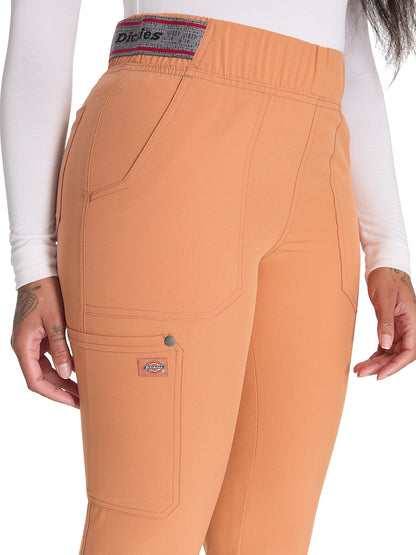 Women's 5-Pocket Tapered Leg Scrub Pant - DK221 - Ginger Glow