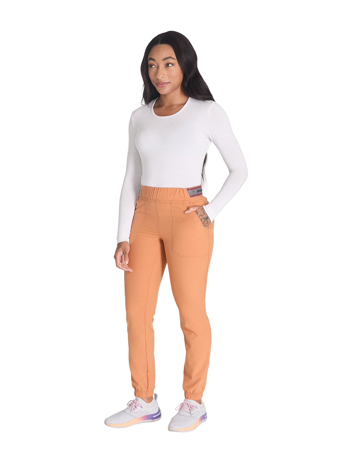 Women's 5-Pocket Tapered Leg Scrub Pant - DK221 - Ginger Glow