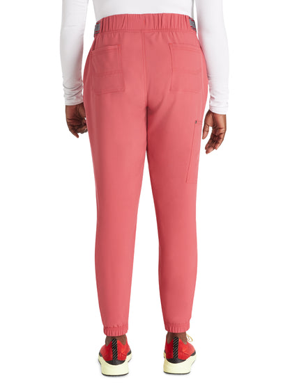 Women's 5-Pocket Tapered Leg Scrub Pant - DK221 - Red Clay