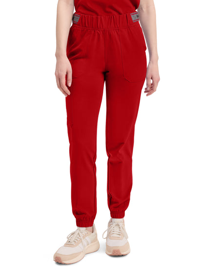 Women's 5-Pocket Tapered Leg Pant - DK221 - Red