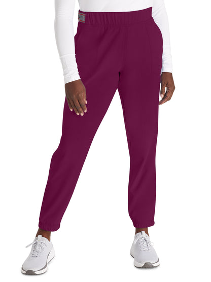 Women's 5-Pocket Tapered Leg Pant - DK221 - Wine