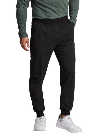 Men's 5-Pocket Tapered Leg Jogger Pant - DK224 - Black