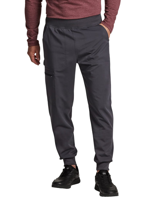 Men's 5-Pocket Tapered Leg Jogger Pant - DK224 - Pewter