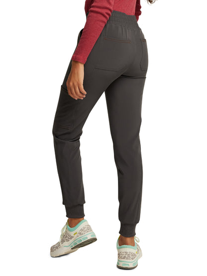 Women's 7-Pocket Mid Rise Jogger Pant - DK247 - Pewter