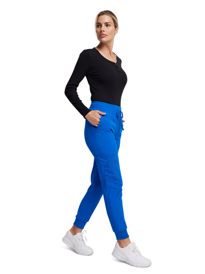 Women's 7-Pocket Mid Rise Jogger Pant - DK247 - Royal