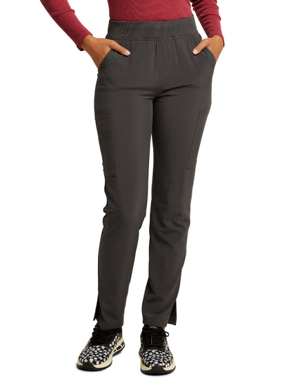 Women's 7-Pocket Mid Rise Tapered Leg Pant - DK248 - Pewter