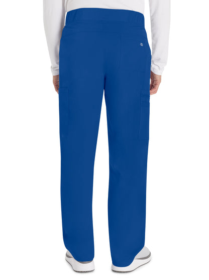 Men's 6-Pocket Straight Leg Scrub Pant - DK270 - Galaxy Blue