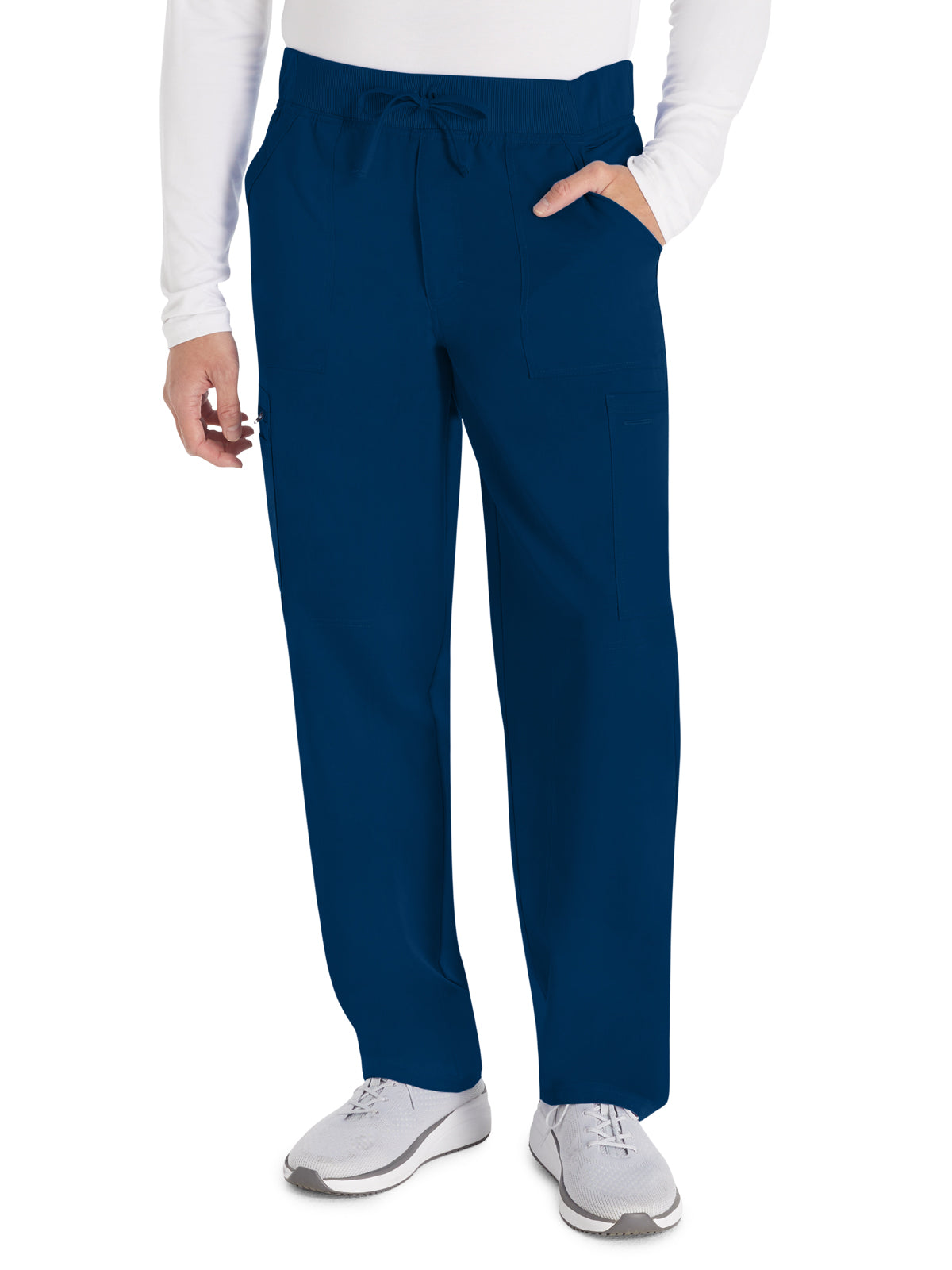 Men's 6-Pocket Straight Leg Scrub Pant - DK270 - Navy