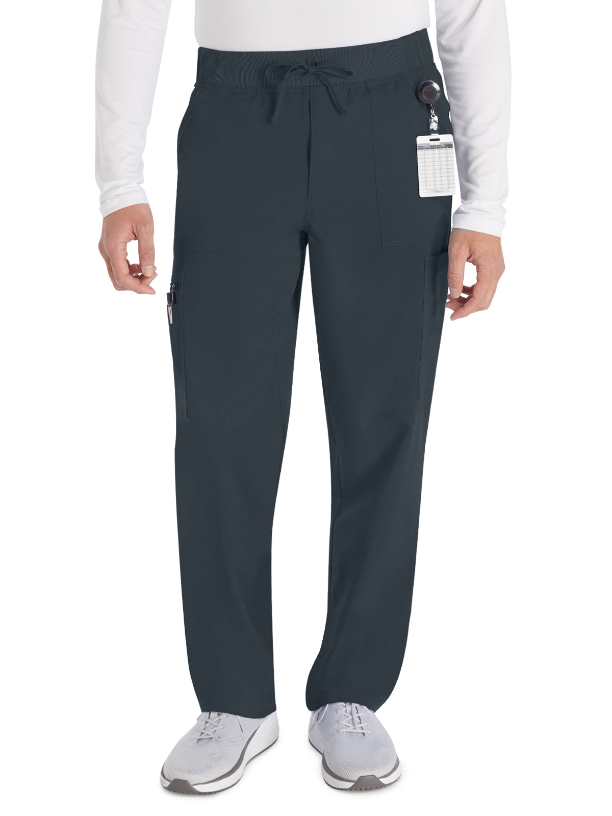 Men's 6-Pocket Straight Leg Scrub Pant - DK270 - Pewter