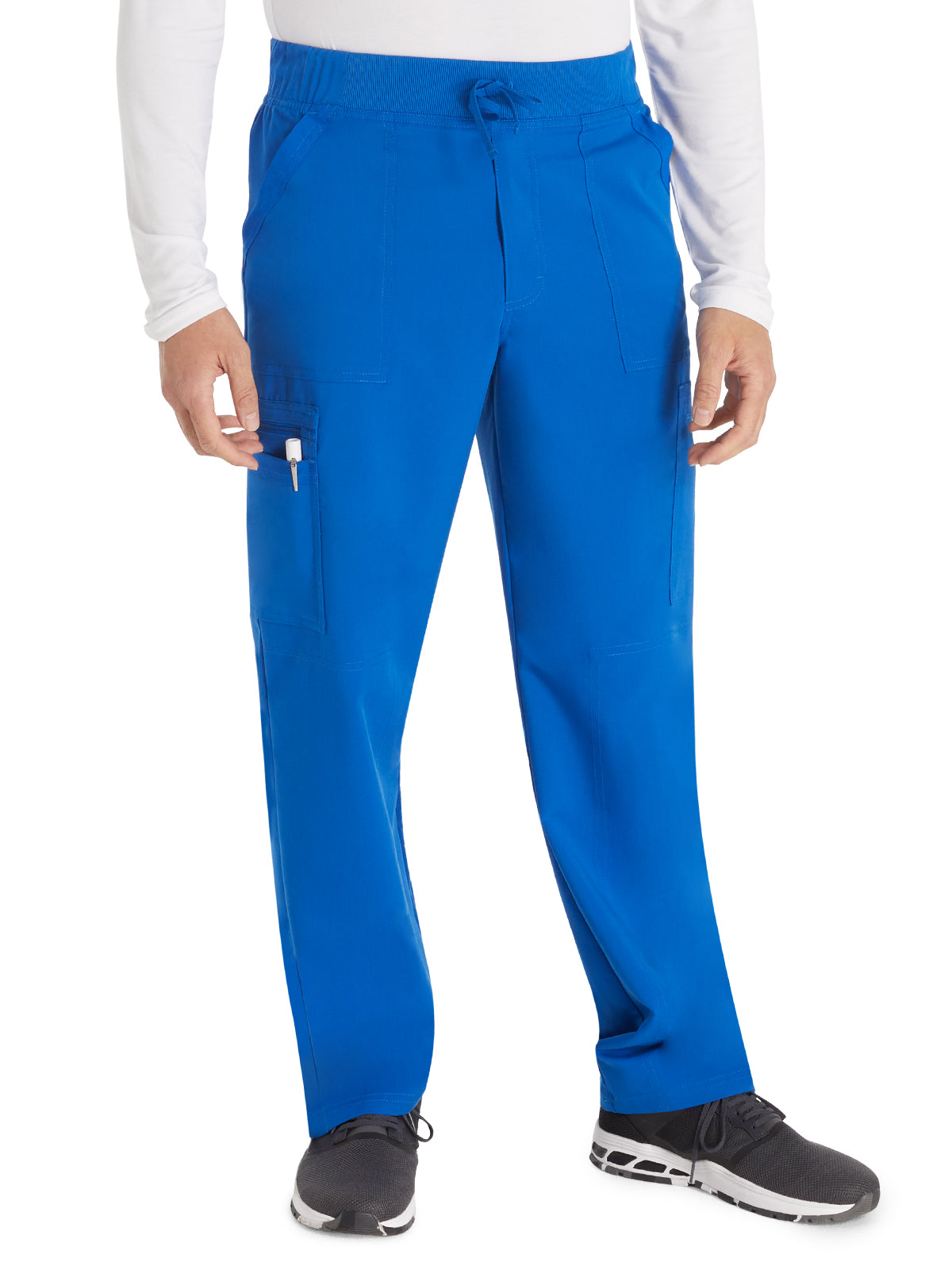 Men's 6-Pocket Straight Leg Scrub Pant - DK270 - Royal