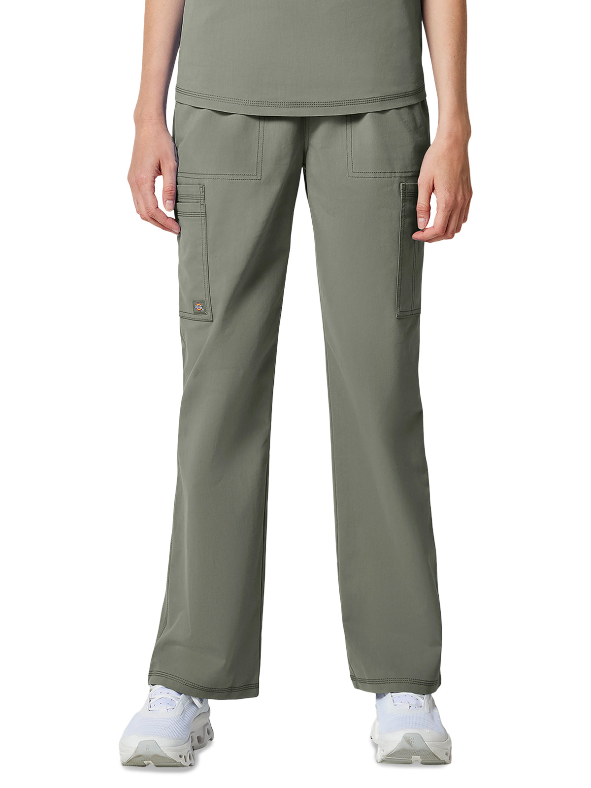 Women's 6-Pocket Straight Leg Cargo Pant - DK274 - Moonstone