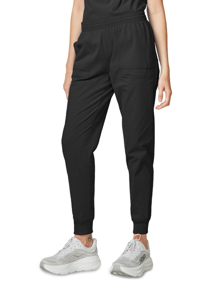 Women's 5-Pocket Cargo Jogger Pant - DK275 - Black