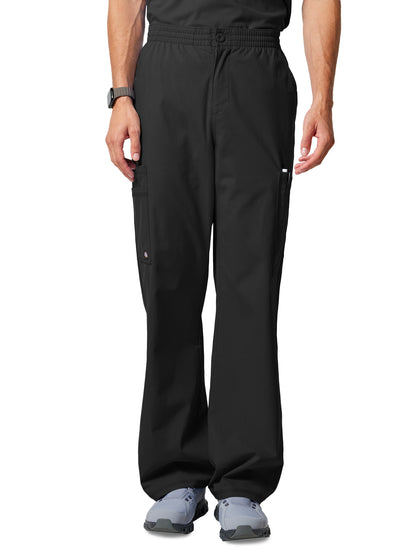 Men's 6-Pocket Straight Leg Cargo Pant - DK277 - Black
