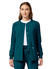 Women's 2-Pocket Snap Front Jacket - DK305 - Caribbean Blue