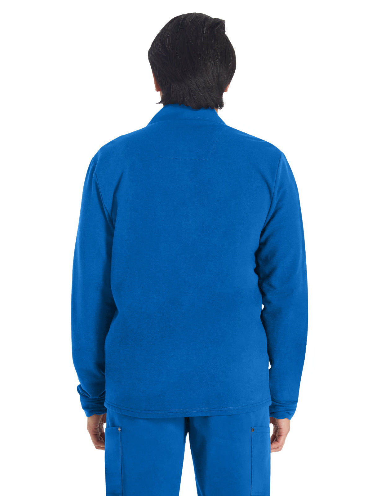 Men's 3-Pocket Zip Front Fleece Jacket - DK318 - Royal