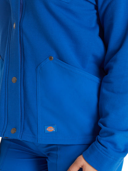 Women's 3-Pocket Zip Front Fleece Jacket - DK319 - Royal