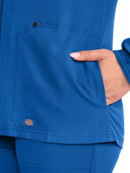 Women's 2-Pocket Front-Zip Jacket - DK322 - Royal
