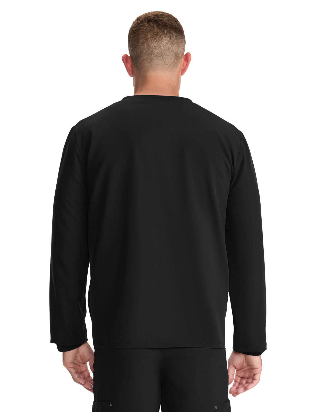 Men's 3-Pocket Front-Zip Jacket - DK323 - Black