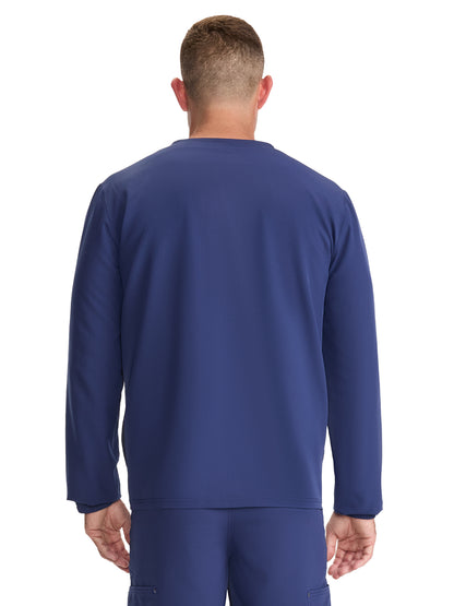 Men's 3-Pocket Front-Zip Jacket - DK323 - Navy