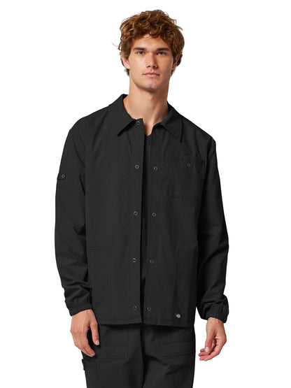 Men's 3-Pocket Snap Front Jacket - DK344 - Black
