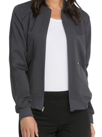 Women's 2-Pocket Zip Front Jacket - DK365 - Pewter