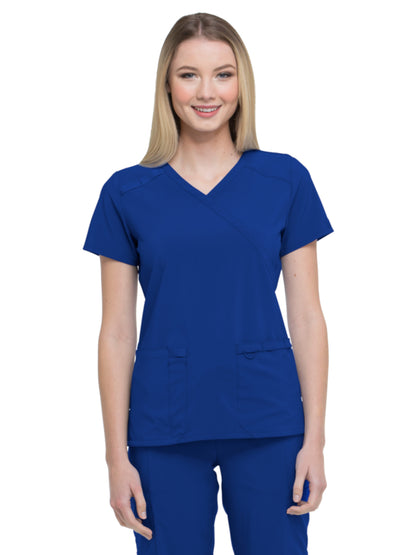 Women's 2-Pocket Contemporary Top - DK625 - Galaxy Blue