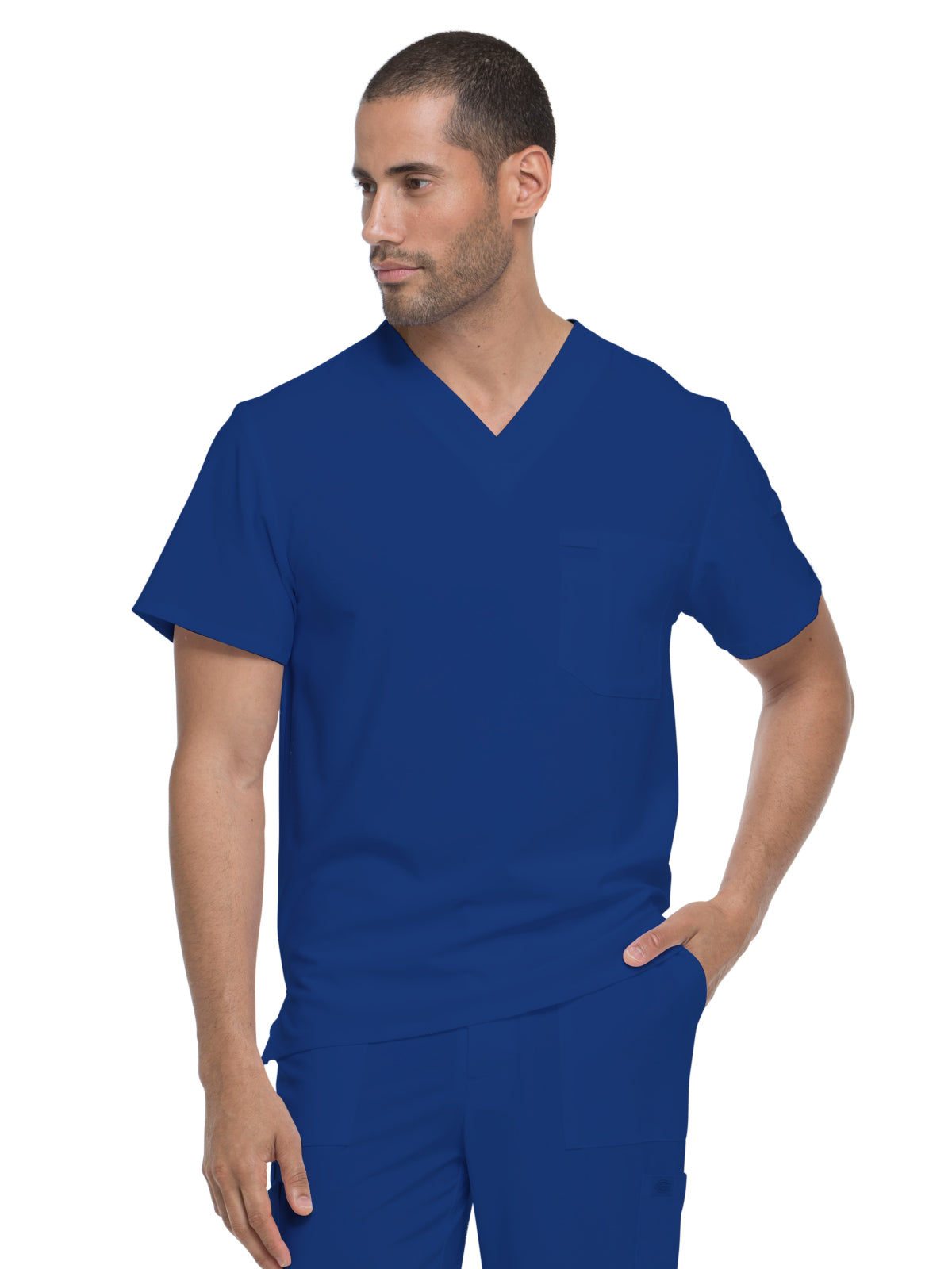 Men's 1-Pocket Tuckable V-Neck Top - DK635 - Galaxy Blue