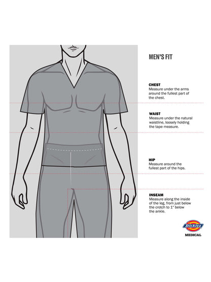 Men's 3-Pocket V-Neck Top - DK677 - Khaki